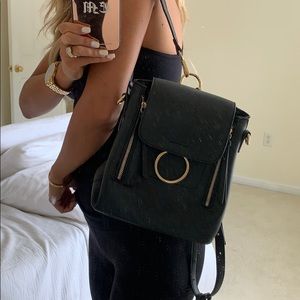 Mini Backpack With Gold Hardware